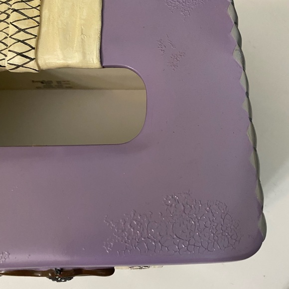 Annie Lee Glazed Resin "Primpin" Rectangle & Square Set of 2 Tissue Boxes Cover - Picture 16 of 16